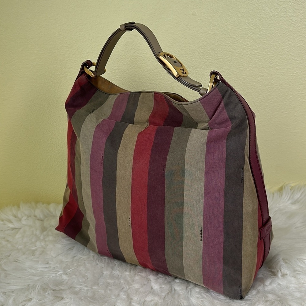 💯Authentic Fendi Striped Multicolor Hobo Bag🍀 - Picture 15 of 16